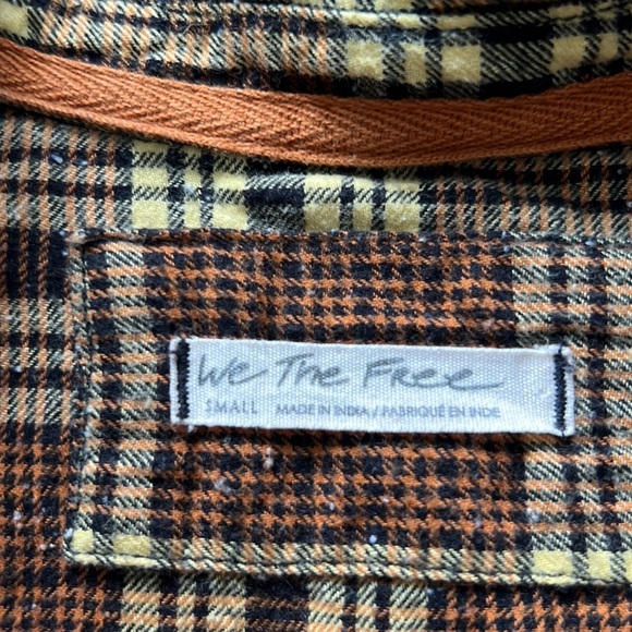 Free people plaid button up - Picture 4 of 4